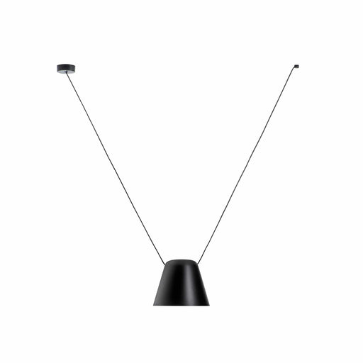 LEDS-C4 Pendant Light attic conic shape v e27 23w metallic black 00-7393-05-DL - Toplightco