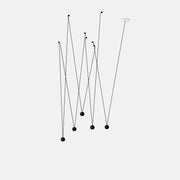 LEDS-C4 Pendant Light punto multiple surface led 18.5w 3000k metallic black 625lm 00-7902-05-05 - Toplightco