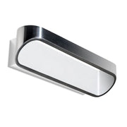 LEDS-C4 Wall Light oval 300mm led 9w 3000k phase cut satin aluminium 877lm 05-2019-S2-14 - Toplightco