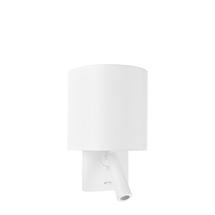 LEDS-C4 Wall Light gamma shade round e27 60w white 137lm 05-6423-14-14 - Toplightco