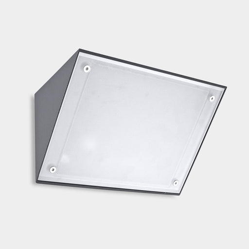 LEDS-C4 Outdoor Wall Light ip65 curie glass 260mm led 14w 3000k urban grey 412lm 05-9884-Z5-CL - Toplightco