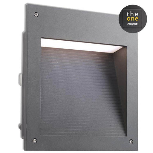 LEDS-C4 Outdoor recessed wall lighting ip66 micenas led square led 20w 4000k urban grey 530lm 05-9885-Z5-CM - Toplightco