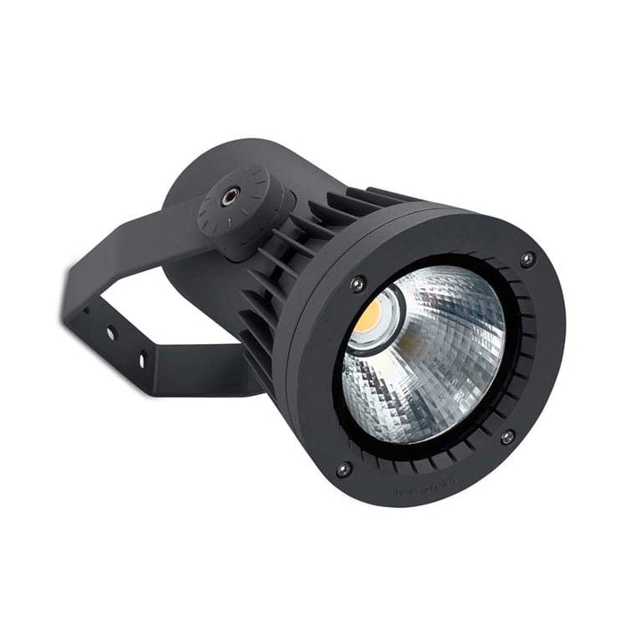 LEDS-C4 Outdoor spotlight ip65 hubble cob led ø207mm led 52w 4000k urban grey 5631lm 05-9960-Z5-CM - Toplightco