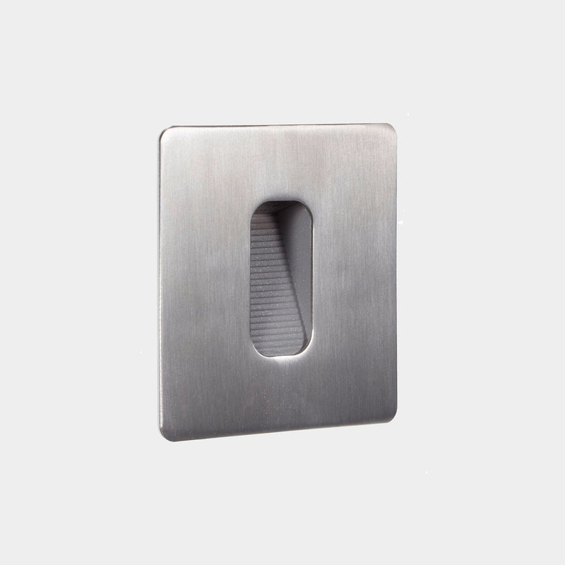 LEDS-C4 Outdoor recessed wall lighting ip65 gea effect square led 2.2w 3000k aisi 316 stainless  05-E031-CA-CL - Toplightco