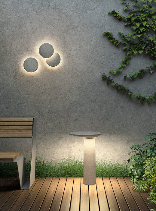 LEDS-C4 Outdoor Wall Light ip65 moal double led 8.2w 3000k cement 312lm 05-E087-DC-CL - Toplightco