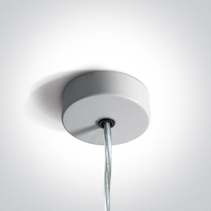 LED Strip Profile White Circular Aluminium One Light SKU:050122/W - Toplightco
