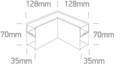 Black 8W LED Corner for 38150A and 38151A. 



Complete with 250mA driver.



 One Light SKU:050170D/B/W