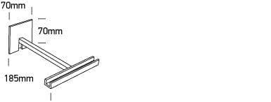 Black Wall Bracket For 67520 & 67520a - Toplightco