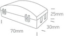 CONNECTION BOX IP20 3-WAY IN/OUT FAST CONNECTION One Light SKU:0802