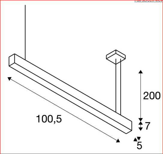 SLV 1001400 GLENOS pendant, matt black, 1m , 52W, 3000K - Toplightco