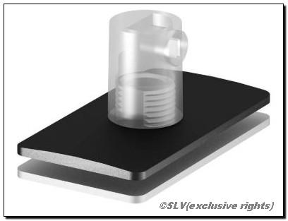 SLV 1001799 H-PROFILE strain relief/pendant feed-in, black - Toplightco