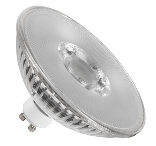 SLV ES111 GU10 transparent Dimmable LED light 8W 2700K CRI90 38