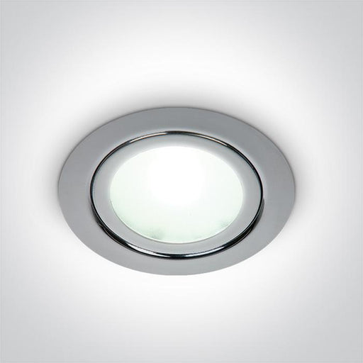 LED Spotlight Chrome Circular Daylight LED 50lm Steel One Light SKU:10101C/C/D - Toplightco
