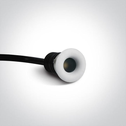 LED Spotlight White Circular Warm White LED 70lm Aluminium One Light SKU:10101L/W/W - Toplightco