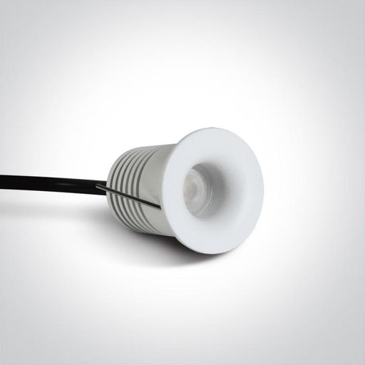 LED Spotlight White Circular Warm White LED 150lm Die Cast One Light SKU:10101LA/W/W - Toplightco