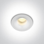 LED Spotlight White Circular Warm White LED 150lm Die Cast One Light SKU:10101LA/W/W - Toplightco