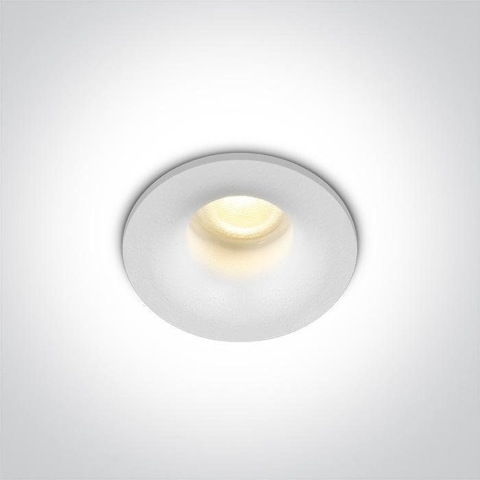 LED Spotlight White Circular Warm White LED 150lm Die Cast One Light SKU:10101LA/W/W - Toplightco