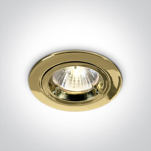 Spotlight MR11 35mm Brass Circular Die Cast One Light SKU:10103/BS - Toplightco