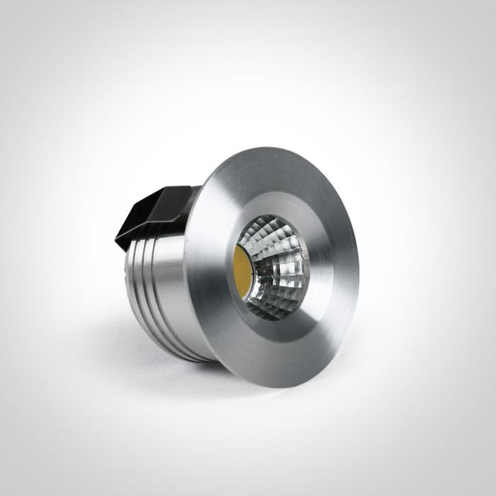 LED Spotlight Aluminium Circular Warm White LED  270lm@700mA Aluminium One Light SKU:10103B/AL/W - Toplightco