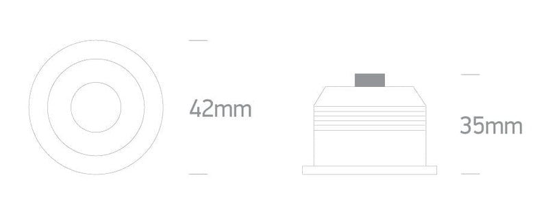 Recessed LED Spotlight White Circular Cool White LED Dimmable 270lm@700mA Aluminium One Light SKU:10103B/W/C - Toplightco