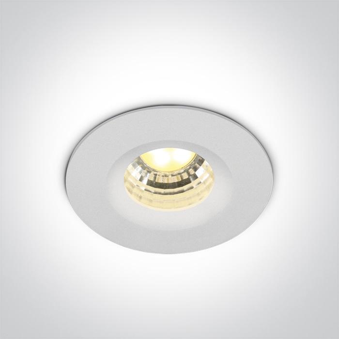 LED Spotlight White Circular Warm White LED Dimmable 270lm@700mA Aluminium One Light SKU:10103B/W/W - Toplightco