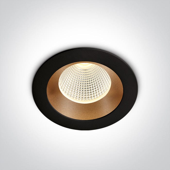 Black/brass Led 3w Warm White 350ma Dark Light - Toplightco