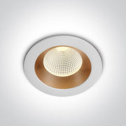 White/brass Led 3w Warm White 350ma Dark Light - Toplightco