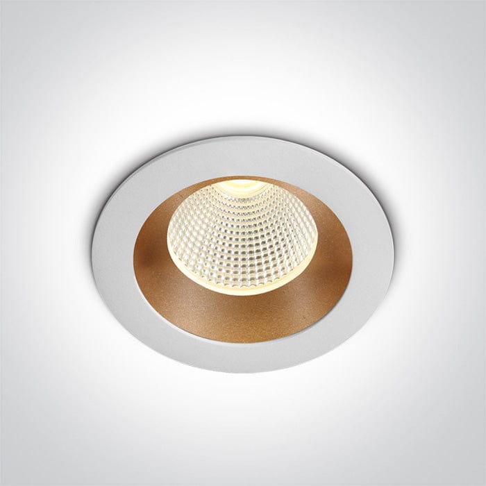 White/brass Led 3w Warm White 350ma Dark Light - Toplightco