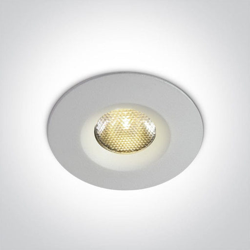 LED Spotlight White Circular Cool White LED Dimmable Outdoor 270lm Aluminium One Light SKU:10103M/W/C - Toplightco
