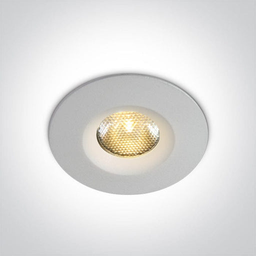 LED Spotlight White Circular Warm White LED Dimmable Outdoor 270lm Aluminium One Light SKU:10103M/W/W - Toplightco