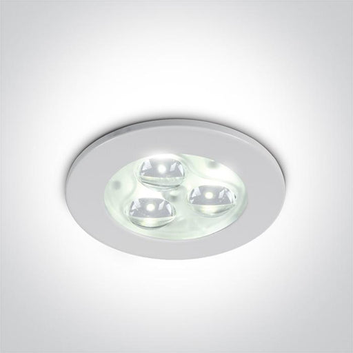 LED Spotlight White Circular Daylight LED Dimmable 180lm Aluminium One Light SKU:10103N/W/D/35 - Toplightco