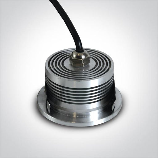 LED Spotlight Aluminium Circular Warm White LED Dimmable Outdoor 135lm Natural Aluminium One Light SKU:10103NP/AL/W/35 - Toplightco