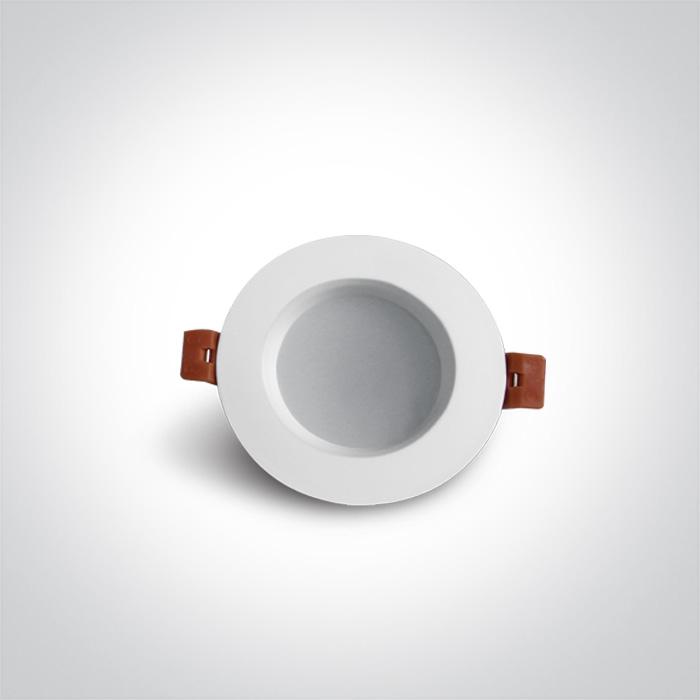 LED Downlight White Circular Warm White LED built in 210lm 3W Aluminium One Light SKU:10103T/W/W - Toplightco