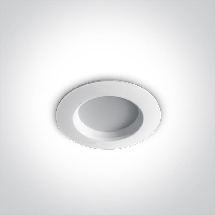 LED Downlight White Circular Warm White LED built in 210lm 3W Aluminium One Light SKU:10103T/W/W - Toplightco