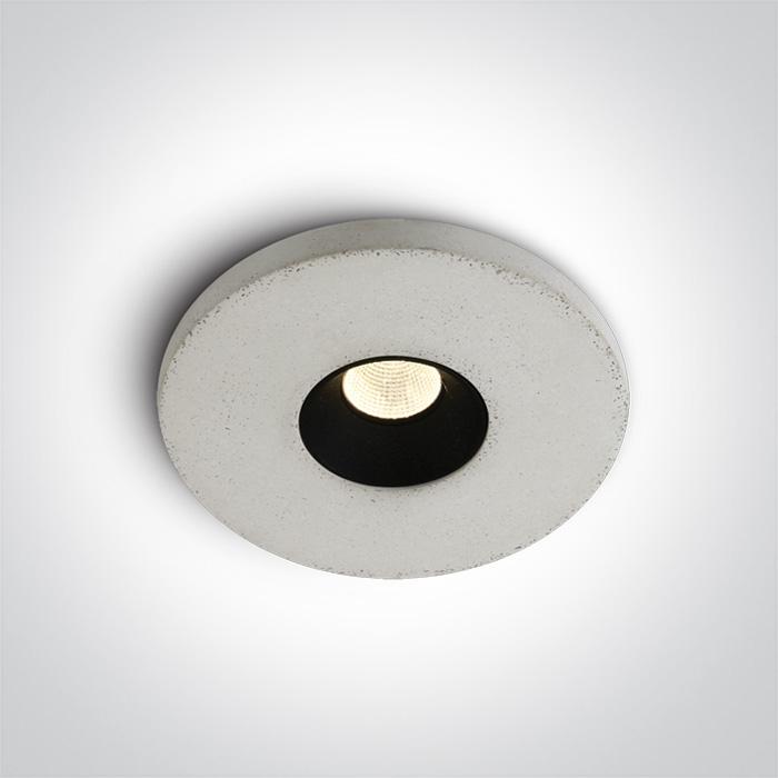 LED Spotlight Cement Circular Warm White LED built in 350lm 4,5W Cement One Light SKU:10104M/W - Toplightco