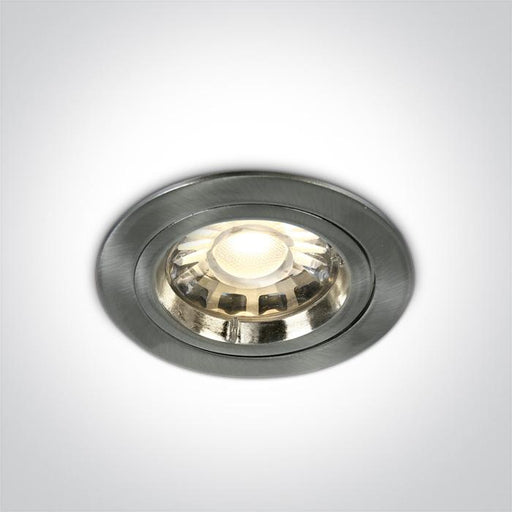 Spotlight Brushed Chrome Circular Die Cast One Light SKU:10105/MC - Toplightco