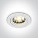 Spotlight White Circular One Light SKU:10105/W - Toplightco