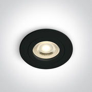 Spotlight Black Circular Replaceable lamp 50W Aluminium One Light SKU:10105A1/B - Toplightco