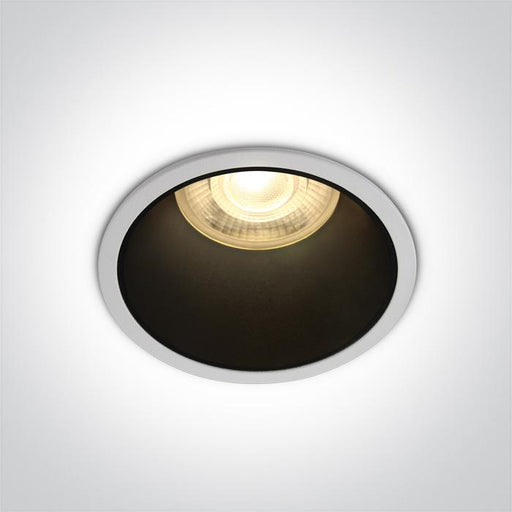 Spotlight White Circular Replaceable lamp 50W Aluminium One Light SKU:10105AD/W - Toplightco