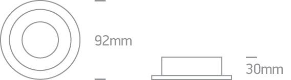 Spotlight White-Black Circular Replaceable lamp 50W Aluminium One Light SKU:10105ALG/W/B - Toplightco