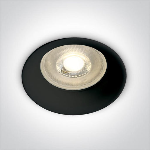 Spotlight Black Circular Replaceable lamp 50W Aluminium One Light SKU:10105D2/B - Toplightco