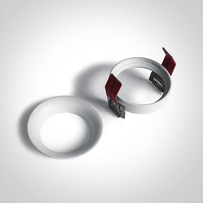 Spotlight White Circular Replaceable lamp 50W Aluminium One Light SKU:10105D2/W - Toplightco