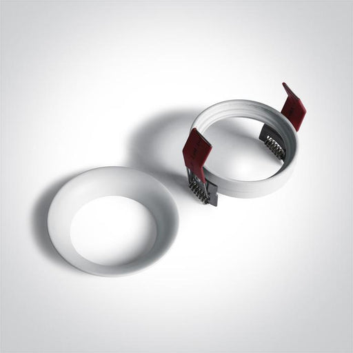 Spotlight White Circular Replaceable lamp 50W Aluminium One Light SKU:10105D2/W - Toplightco