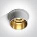 Spotlight White-Gold Circular Replaceable lamp 50W Aluminium One Light SKU:10105D9/W/GL - Toplightco