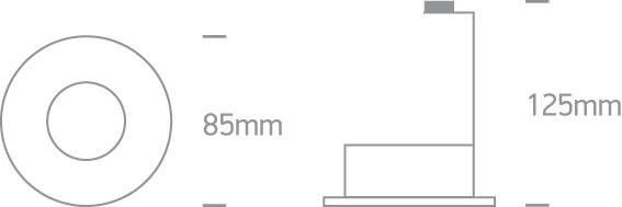 Spotlight White Circular Replaceable lamp 50W Aluminium One Light SKU:10105DG/W - Toplightco