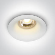 Spotlight White Circular Replaceable lamp 50W Aluminium One Light SKU:10105DG/W - Toplightco
