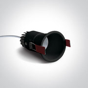 LED Spotlight Black Circular Warm White LED built in 300lm 5W Aluminium One Light SKU:10105FD/B/W - Toplightco