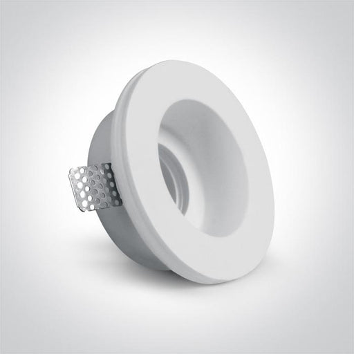Spotlight White Circular Replaceable lamp 50W Gypsum One Light SKU:10105GT2 - Toplightco