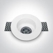 Spotlight White Circular Replaceable lamp 50W Gypsum One Light SKU:10105GT2 - Toplightco