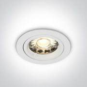 Spotlight White Circular Replaceable lamp 50W Die Cast One Light SKU:10105GU/W - Toplightco